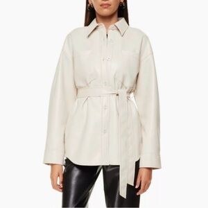 Aritzia Babaton Ava Vegan Leather Jacket